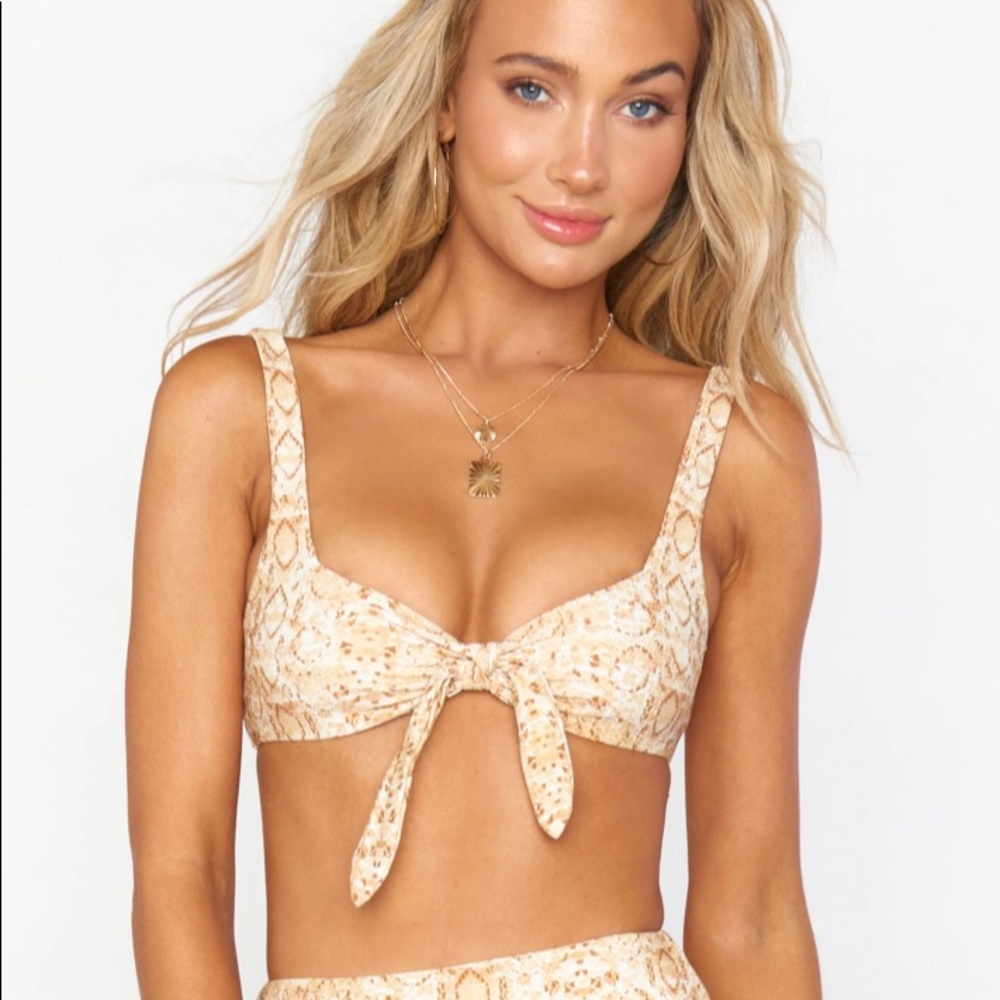 NWT Show Me Your Mumu Daytona Tie Bikini Top